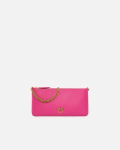 Horizontal Flat Bag in leather