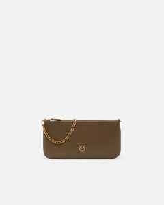 Horizontal Flat Bag in leather