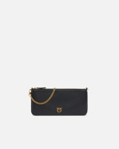 Horizontal Flat Bag in leather