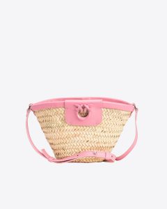 Love Summer bucket bag in raffia