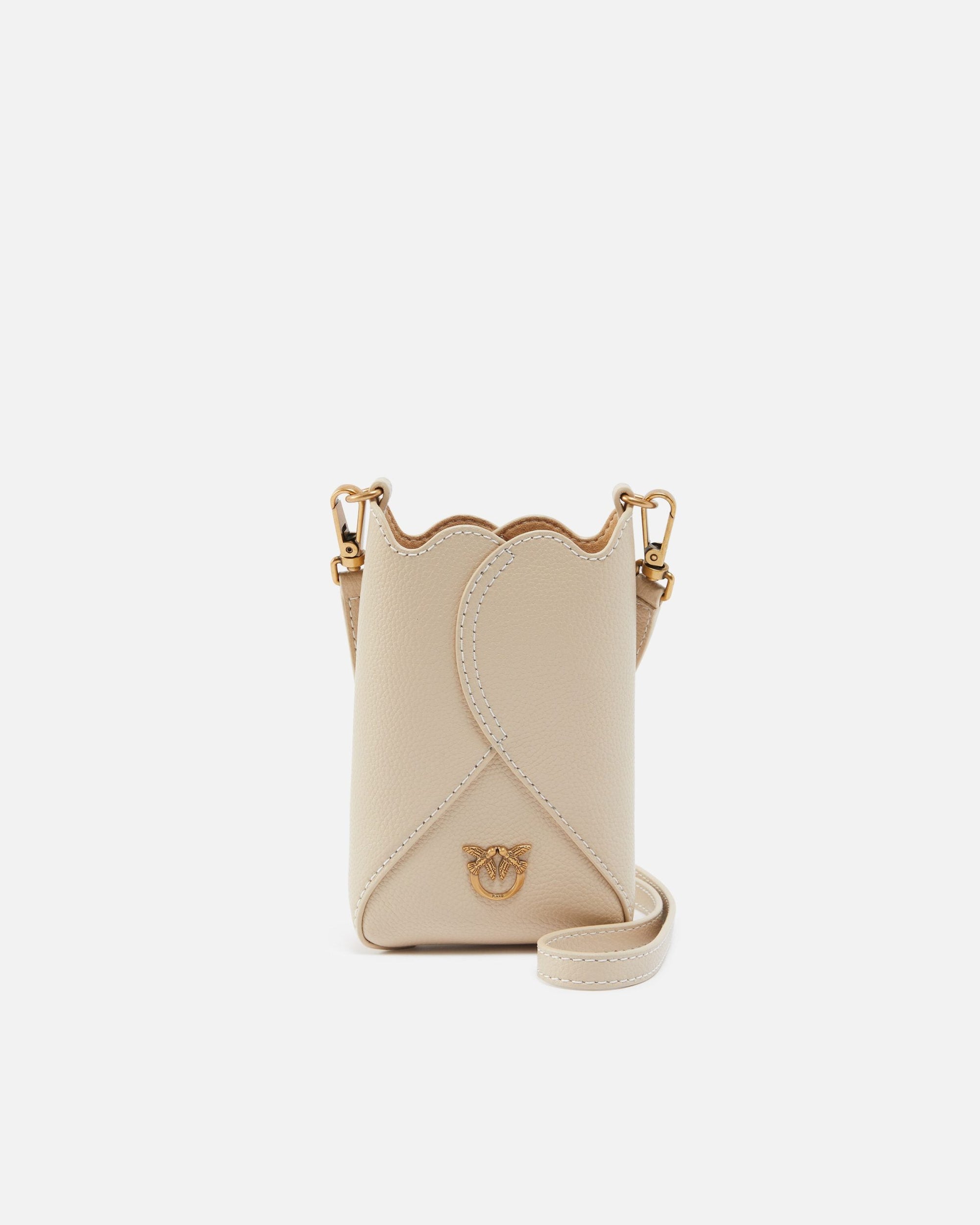 Leather crossbody smartphone case