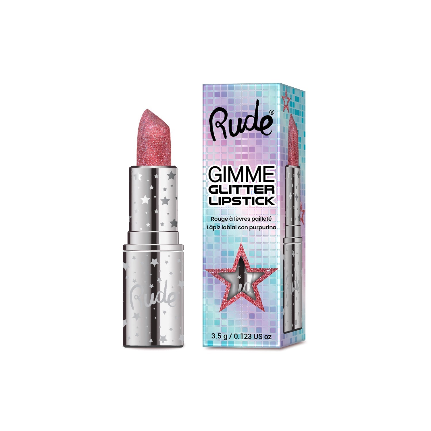 RUDE Gimme Glitter Lipstick