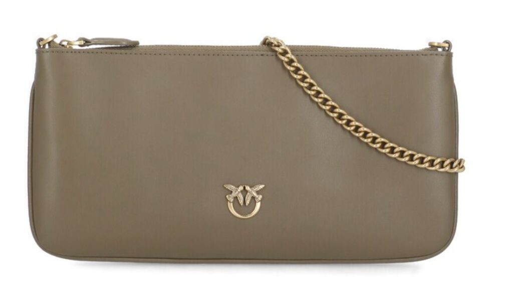 Horizontal Flat Bag in leather