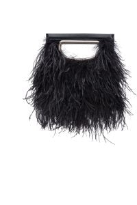 Square Mini Feathers Pochette