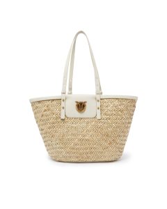 Love Summer bucket bag in raffia