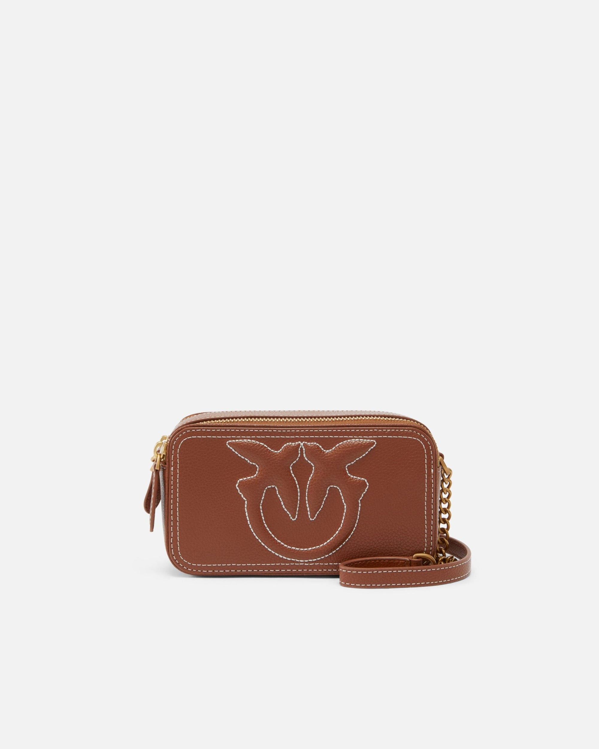 Crossbody Camera Case - Tan Antique Gold