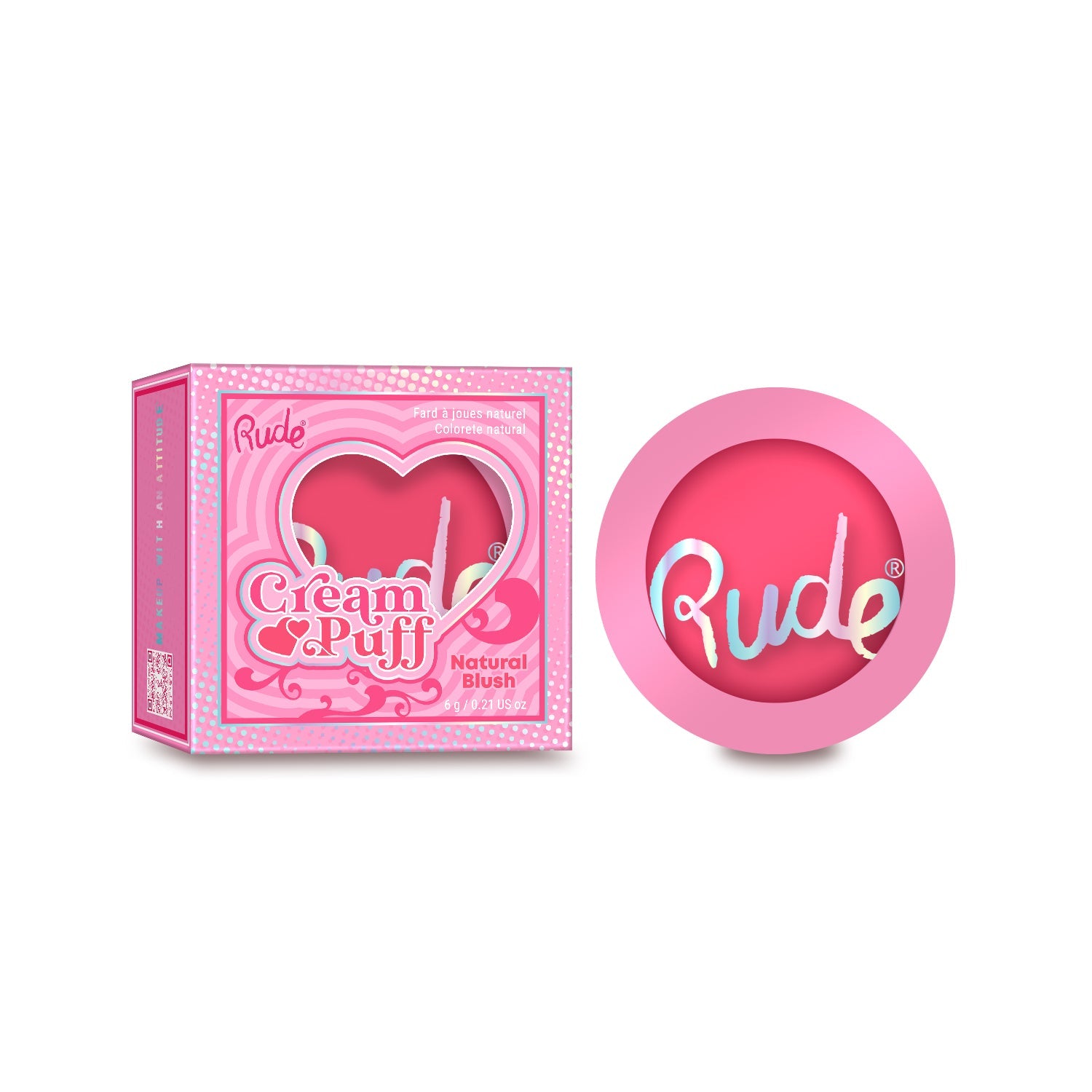 RUDE Cream Puff Natural Blush
