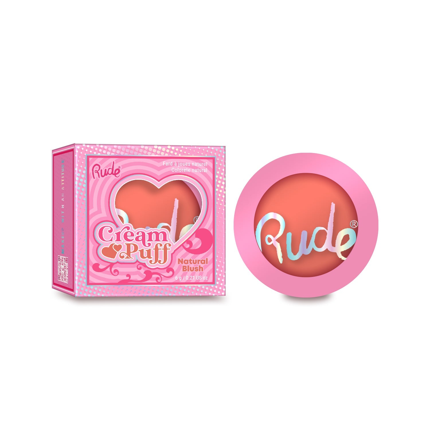 RUDE Cream Puff Natural Blush