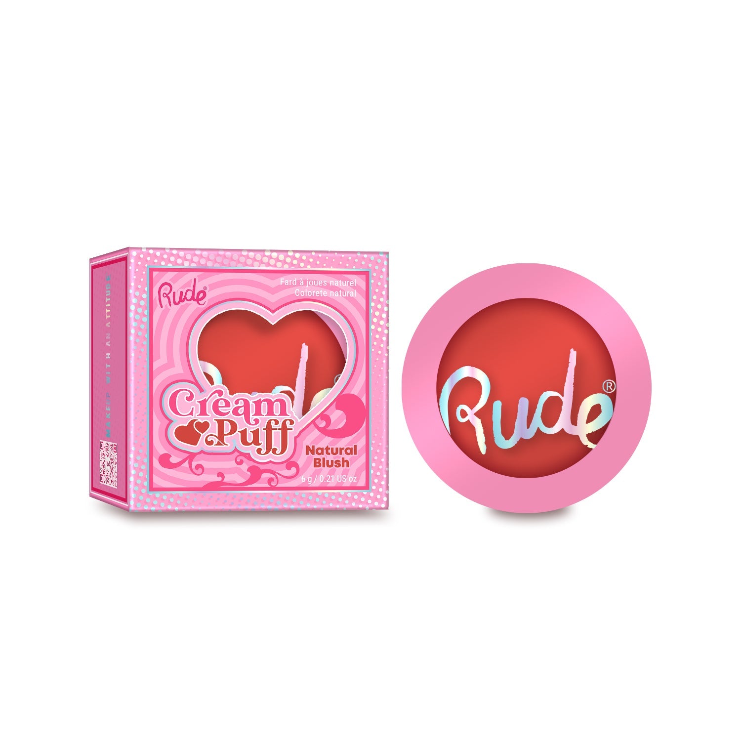 RUDE Cream Puff Natural Blush