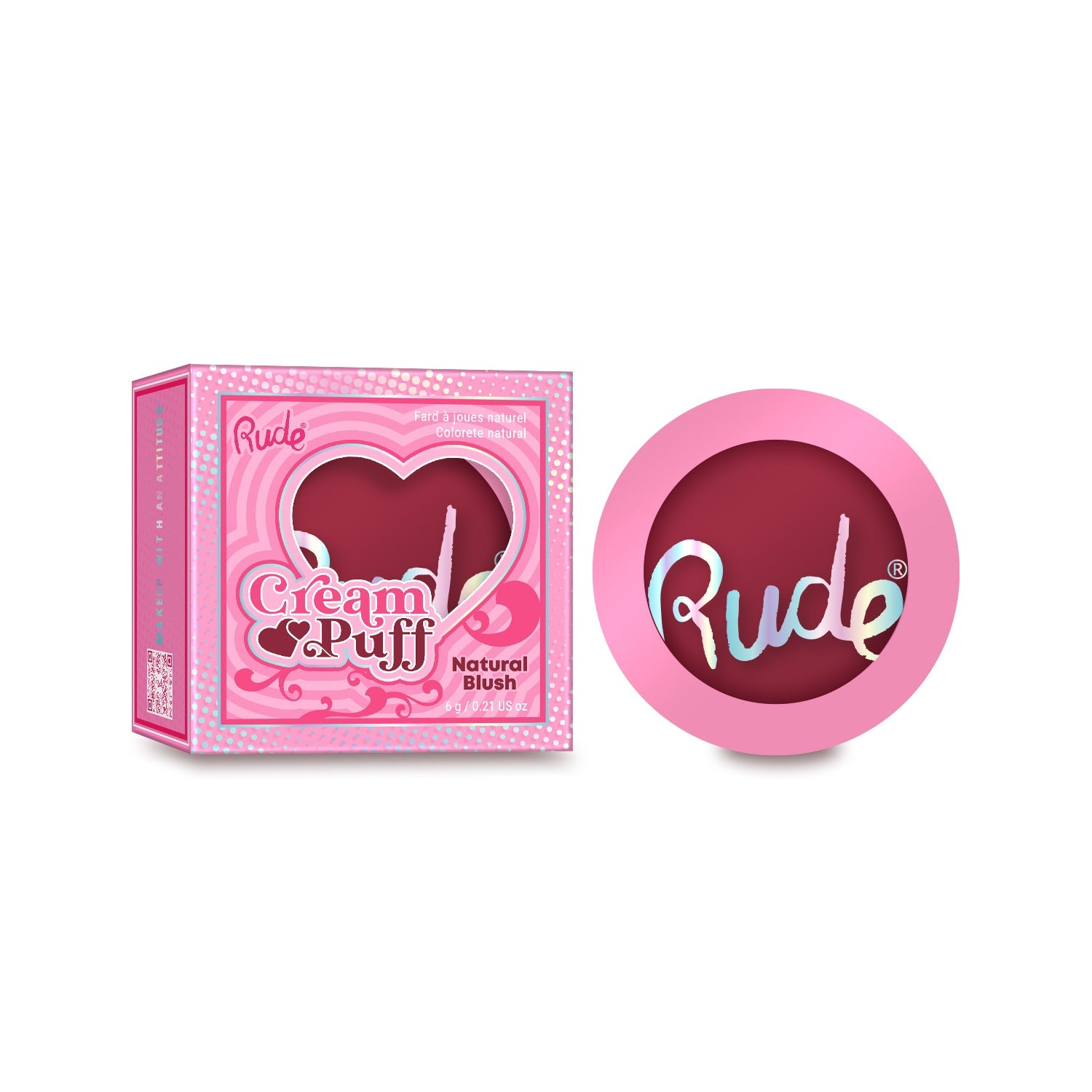 RUDE Cream Puff Natural Blush