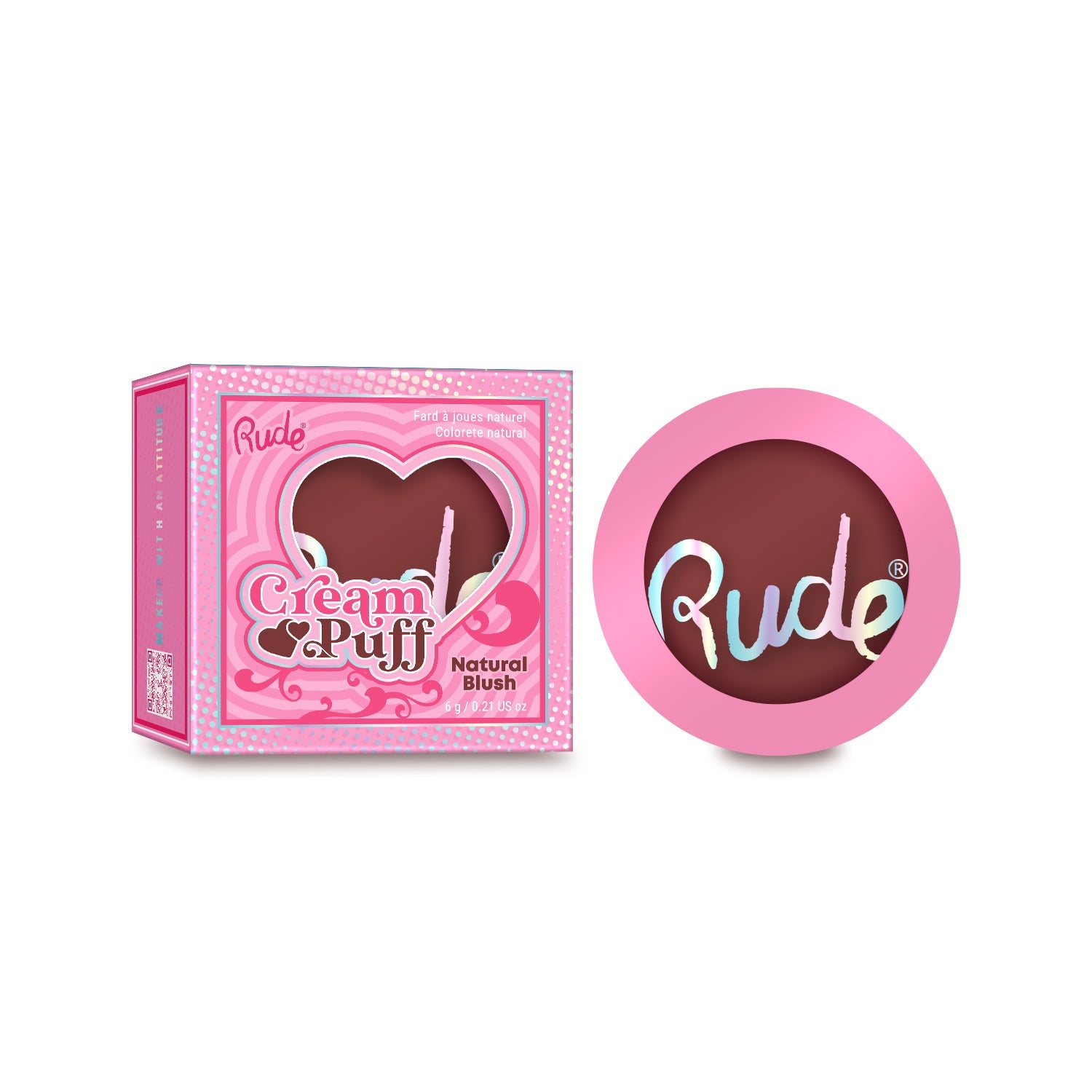 RUDE Cream Puff Natural Blush