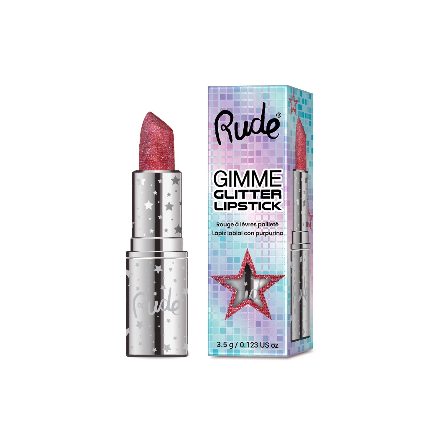 RUDE Gimme Glitter Lipstick