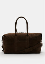 04651 A TRIP IN A BAG - 3-DAY BAG SUEDE - COFFEE