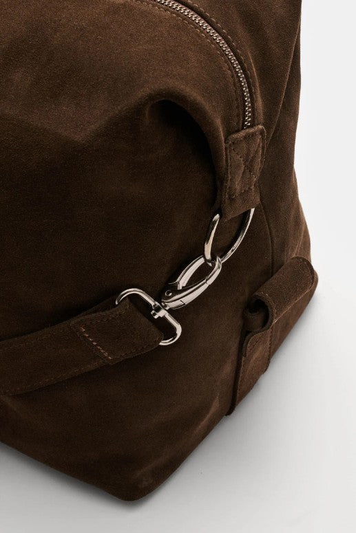04651 A TRIP IN A BAG - 3-DAY BAG SUEDE - COFFEE