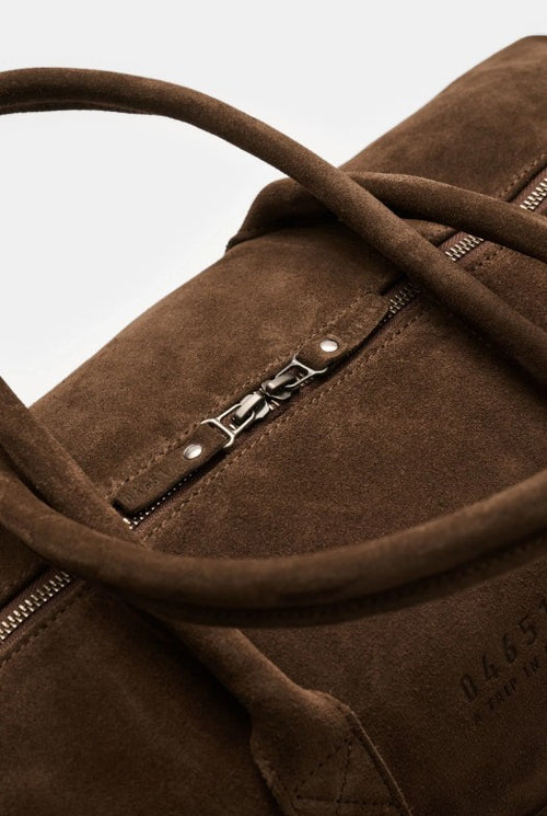 04651 A TRIP IN A BAG - 3-DAY BAG SUEDE - COFFEE