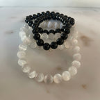 Protection Stack Duo - With 14K Gold & Diamond Evil Eye