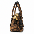 PINKO - MINI BOWLING BAG - SUEDE - LEOPARD