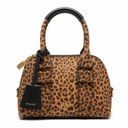 PINKO - MINI BOWLING BAG - SUEDE - LEOPARD