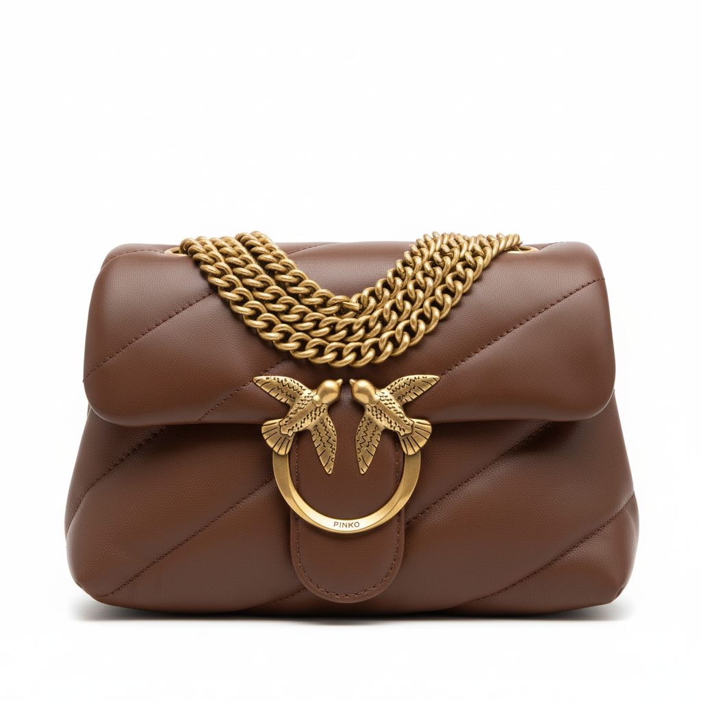 PINKO - LOVE PUFF MINI - NAPPA SHEEP - BURGANDY