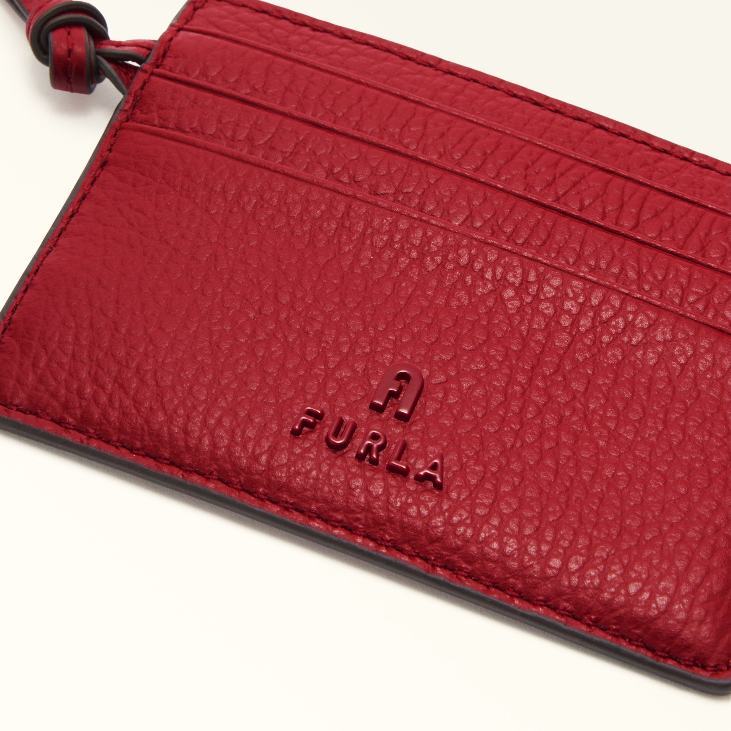 FURLA CAMELIA CARD CASE W/ STRAP - BAG CHARM – CrysStacks