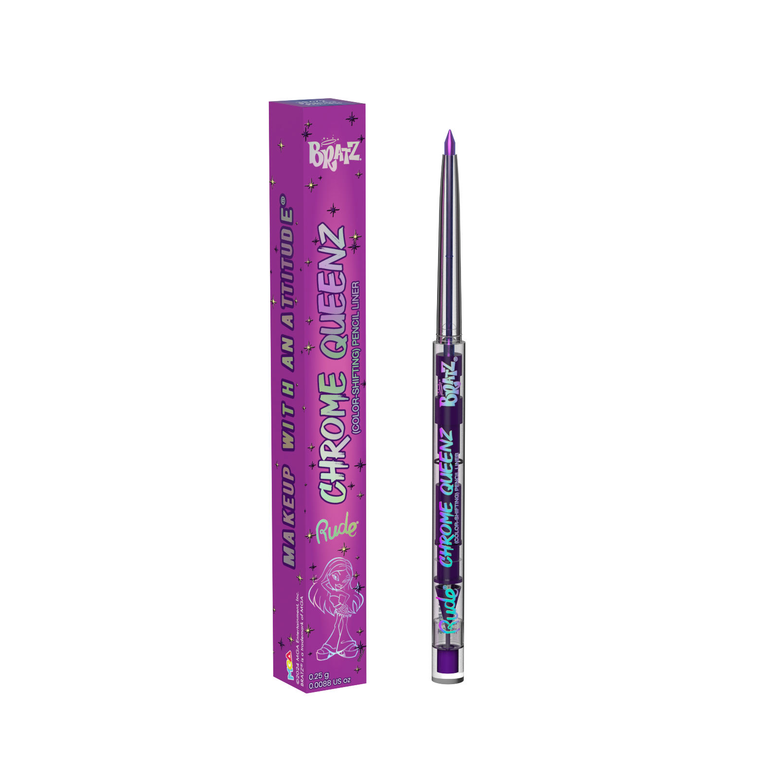 RUDE Bratz Chrome Queenz Pencil Liner