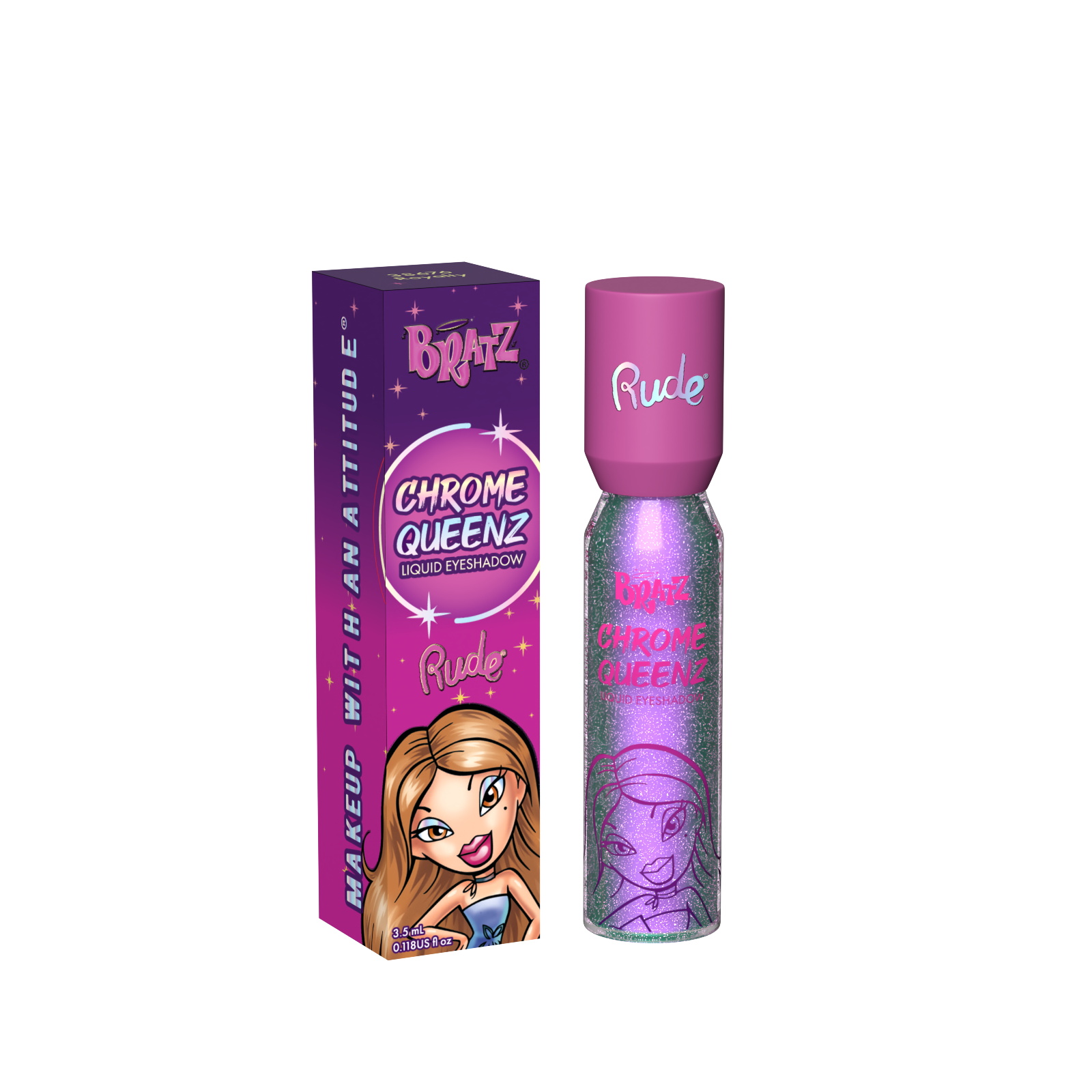 RUDE Bratz Chrome Queenz Liquid Eyeshadow