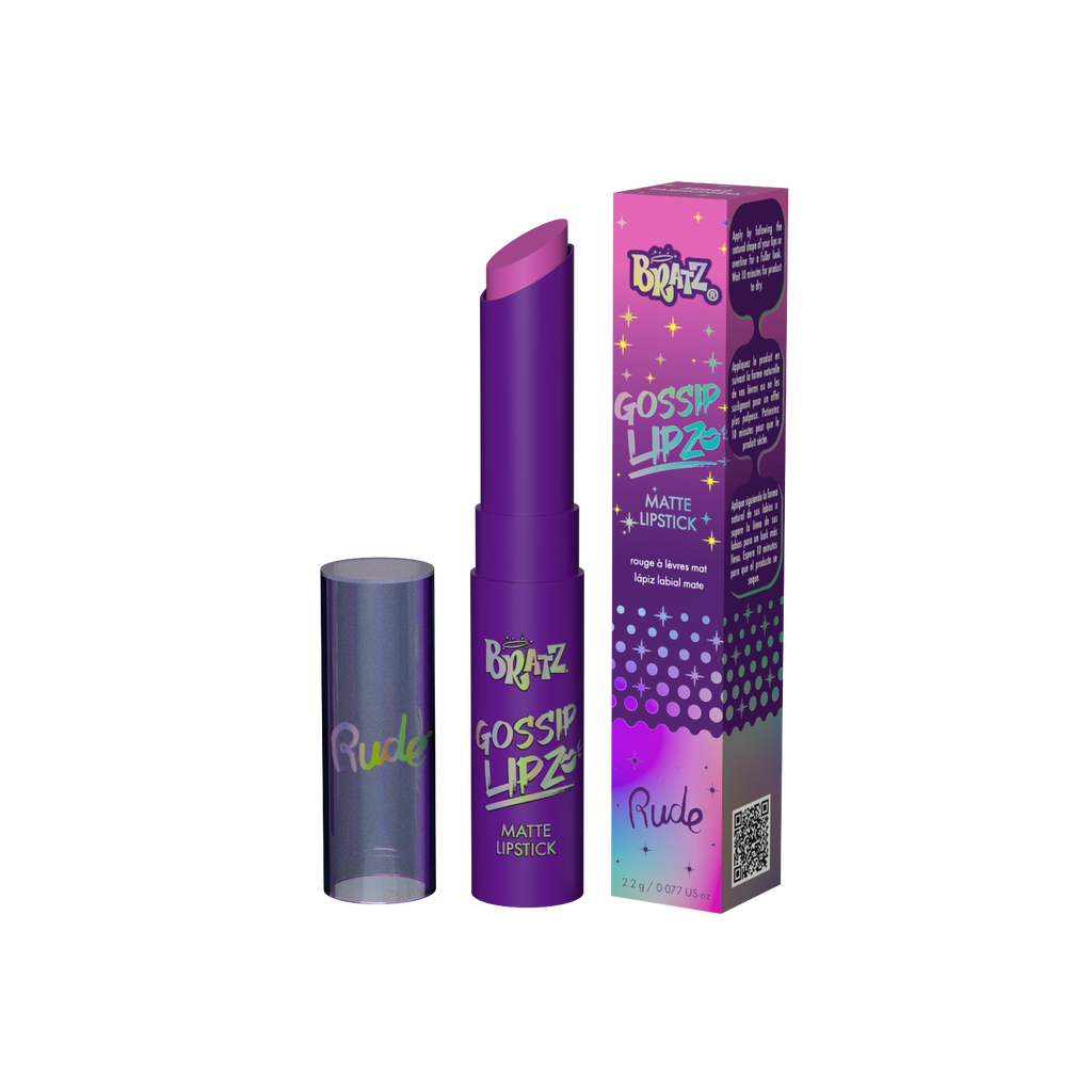 RUDE Bratz Gossip Lipz Matte Lipstick