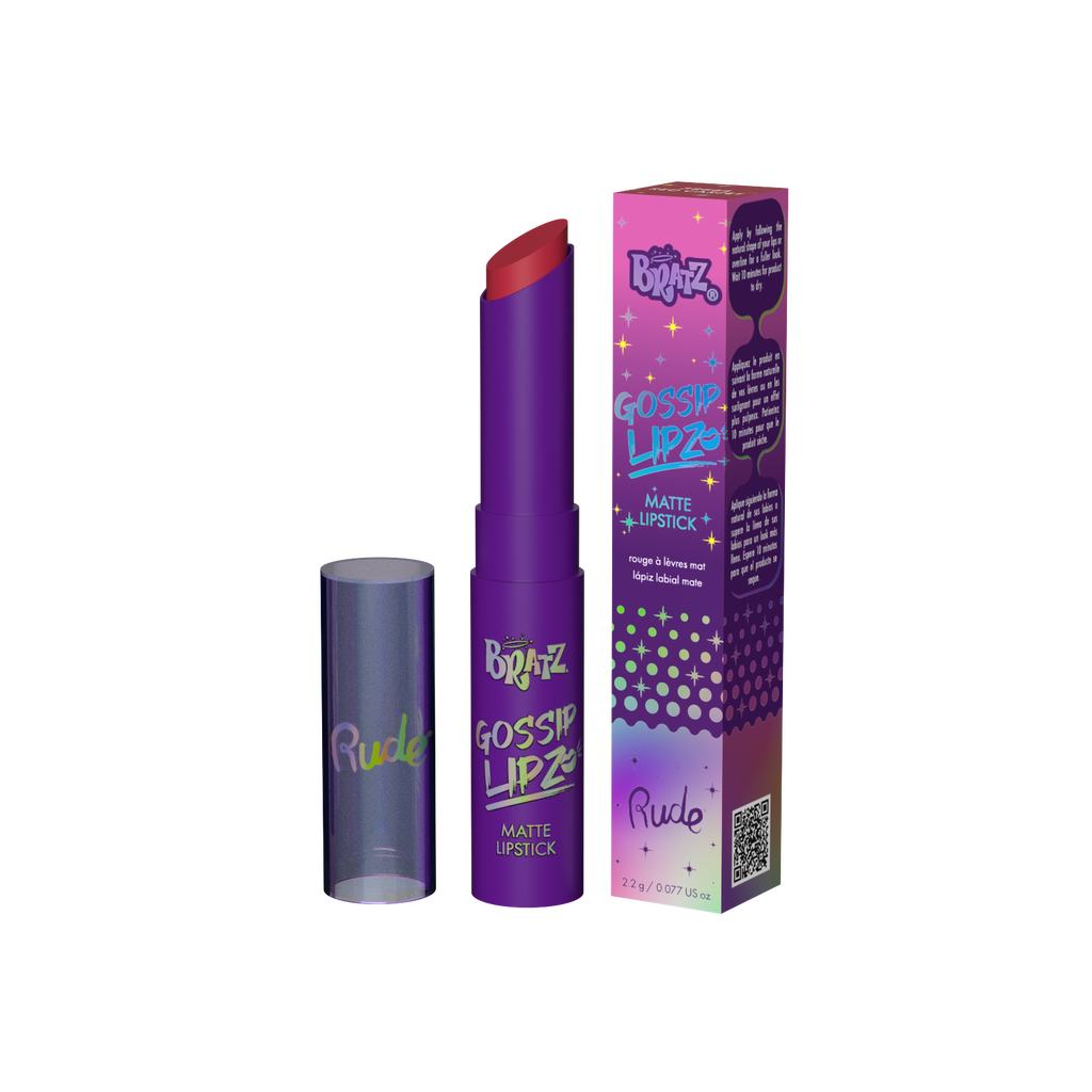 RUDE Bratz Gossip Lipz Matte Lipstick