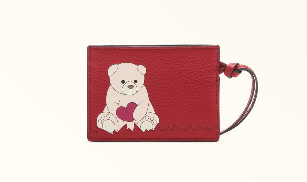 FURLA CAMELIA CARD CASE W/ STRAP - BAG CHARM